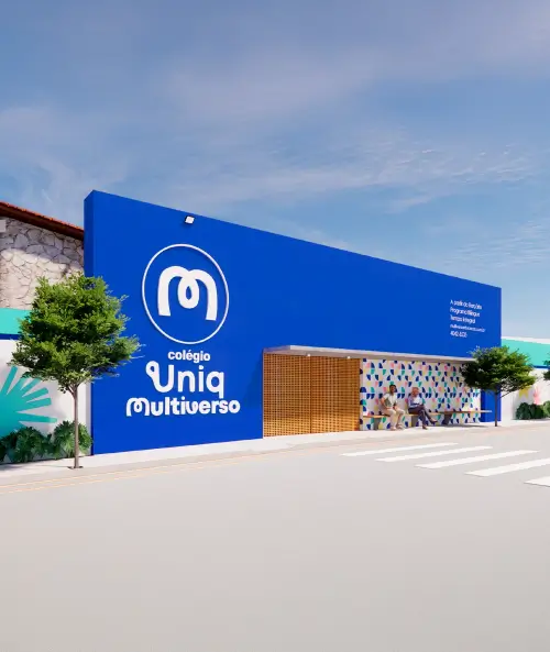 Fachada do Colégio Uniq Multiverso — Cocó